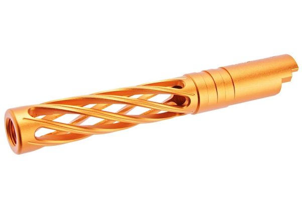 Dr. Black Hi-Capa 5.1 GBBアウターバレル（タイプディンギング、6063アルミニウム / アルミ、オレンジ）