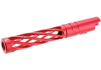 Dr. Black Hi-Capa 5.1 GBBアウターバレル（タイプディンギング、6063アルミニウム / アルミ、赤）