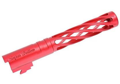 Dr. Black Hi-Capa 5.1 GBBアウターバレル（タイプディンギング、6063アルミニウム / アルミ、赤）