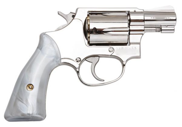 TANAKA S&W M36 2 インチ スクエア バット トラビス モデル - ニッケル仕上げモデルガン