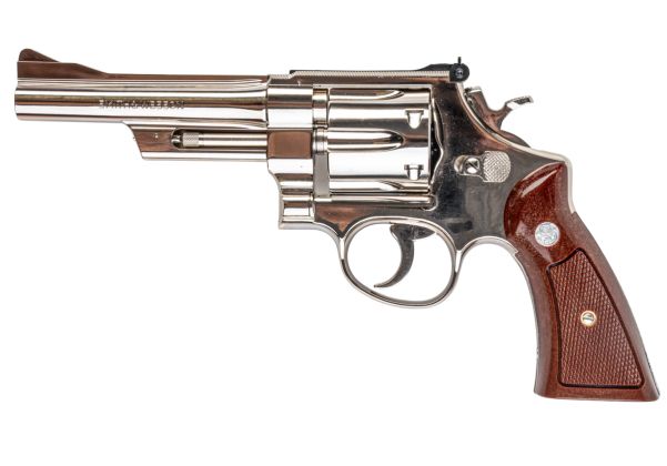 Tanaka S&W M27 .357マグナムモデルガン（5インチ） - ニッケル仕上げ

