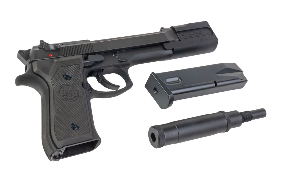 Tanaka92FSプロフェッショナルコンプEvo リューション2ヘビーウェイトオールブラックモデル（サプレッサー付き）（LEON'S Gun）