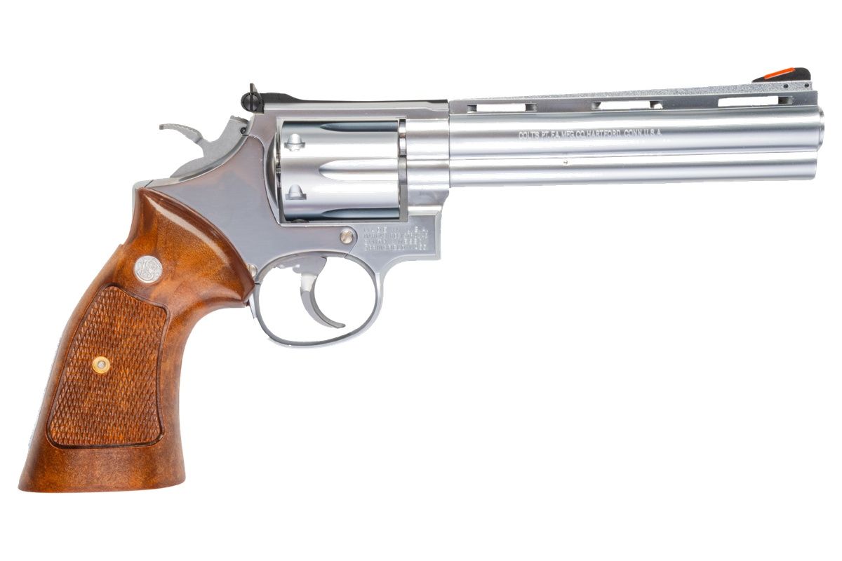 Tanaka SMOLT リボルバー 6インチ スクエアバット ステンレス仕上げ バージョン3 モデルガン