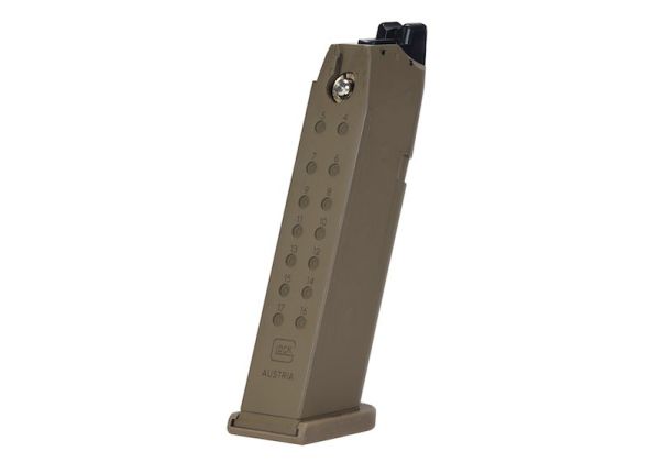 UMAREX GLOCK 17 GEN 5 グリーンガスマガジン (フランス軍バージョン、22 発、VFC 製) - TAN