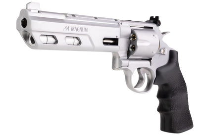 UMAREX S&W 629 コンペティター エアソフト リボルバー CO2 (6 インチ、ブラック グリップ、6MM バージョン) - 銀(ぎん) (WINGUN 製)