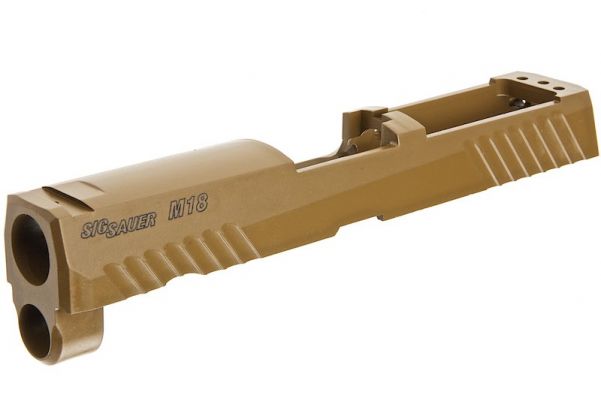 SIG ザウアー M18 P320 GBB エアガン スライド - FDE (オリジナル部品番号 01-1) (SIG AIR & VFC 製)