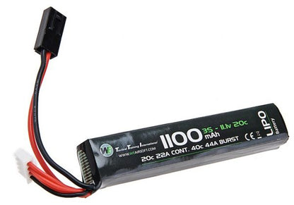 WE LIPO バッテリー 11.1V 1100MAH (20C) スティックタイプ