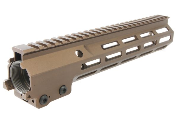 Z-Parts MK16レイル（アルミニウム / アルミ、10.5インチ、バレルナット付き）GHK M4 GBBRエアソフトガン用 - DDC