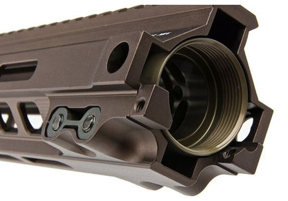 Z-Parts MK4レイル（アルミニウム / アルミ、13インチ、バレルナット付き）GHK M4 GBBRエアソフトガン用 - DDC