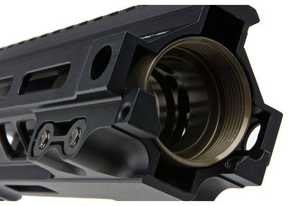Z-Parts MK4レイル（アルミ製、7インチ、バレルナット付き）VFC M4 GBBRエアソフトガン用 - ブラック