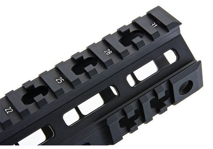 Z-Parts MK4レイル（アルミ製、7インチ、バレルナット付き）VFC M4 GBBRエアソフトガン用 - ブラック