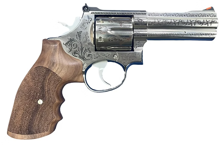 FCW x ARES S&W 686 4インチ CO2ガスリボルバー ディープヴィンテージフローラルパターンカスタム - 4 inch