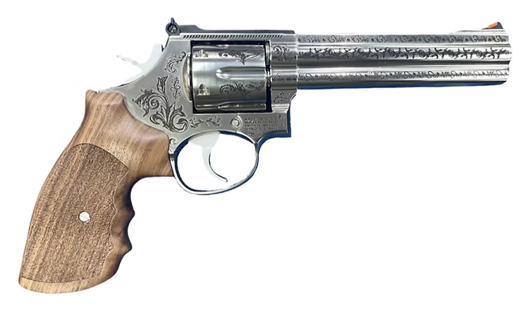 FCW x ARES S&W 686 4インチ CO2ガスリボルバー ディープヴィンテージフローラルパターンカスタム - 4 inch