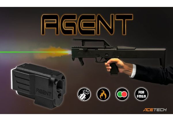 ACETECH AEGNT FMG9 トレーサーユニット - ブラック（カラーフレイムエフェクト付き）-AIRSOFT GOGO エアガン・サバゲー用品通販