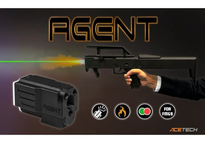 ACETECH AEGNT FMG9 トレーサーユニット - ブラック（カラーフレイムエフェクト付き）-AIRSOFT GOGO エアガン・サバゲー用品通販