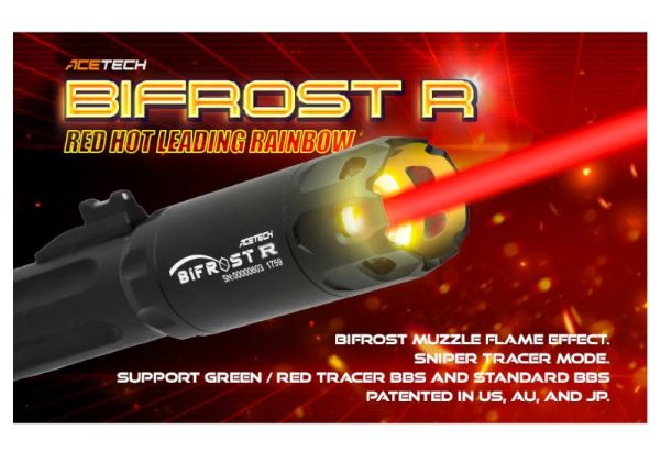 ACETECH Bifrost R トレーサーユニット - 赤 (M14CCW) (グリーン & 赤 BBS と互換性あり)-AIRSOFT GOGO エアガン・サバゲー用品通販