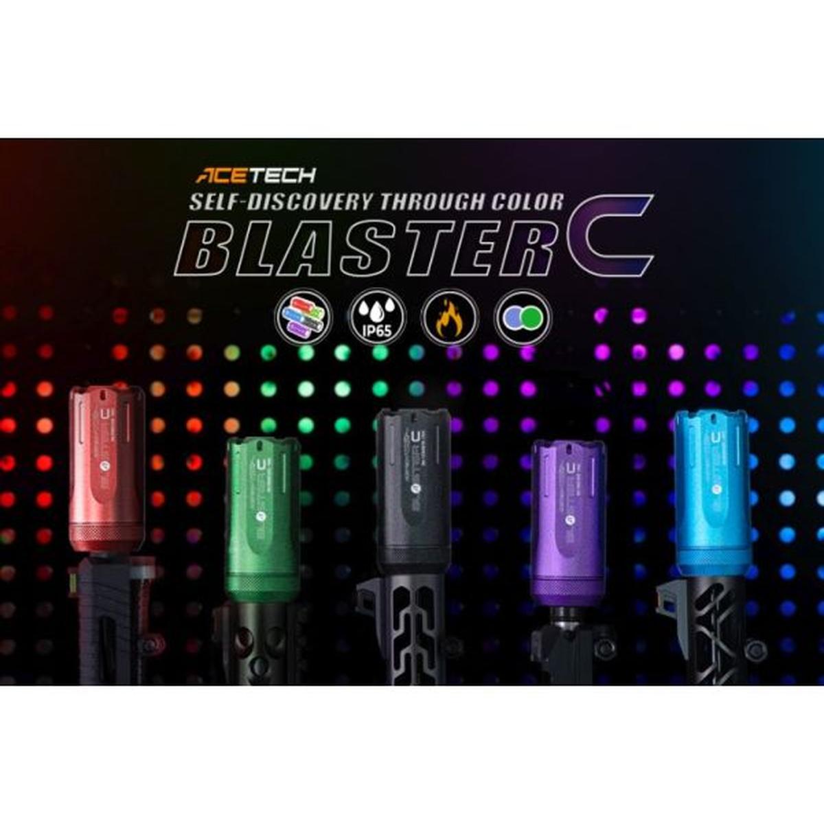 ACETECH ブラスター C トレーサーユニット (炎エフェクト付き) - グリーン-AIRSOFT GOGO エアガン・サバゲー用品通販