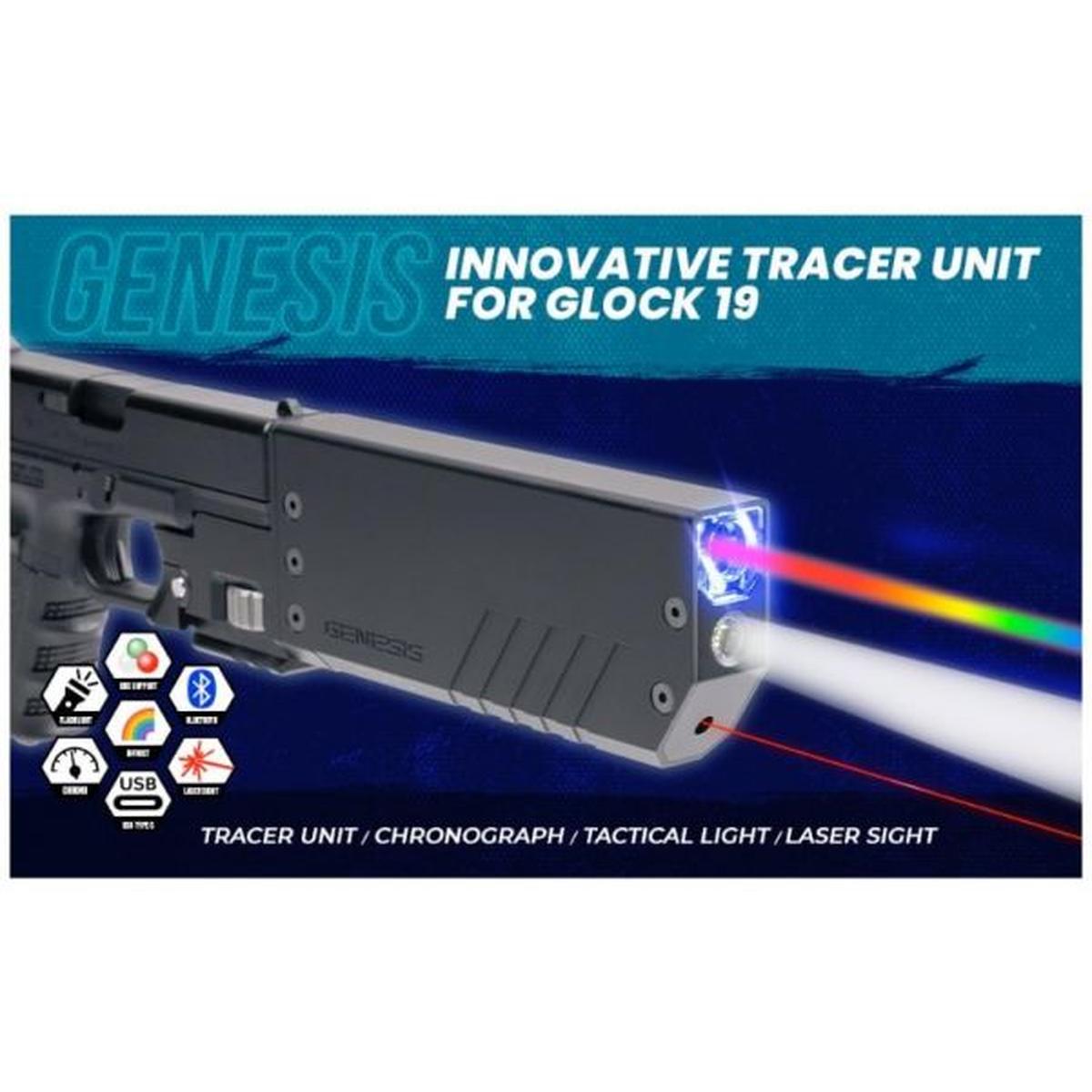 ACETECH GENESIS BIFROST トレーサー ユニット (標準) G19 用 - ブラック-AIRSOFT GOGO エアガン・サバゲー用品通販