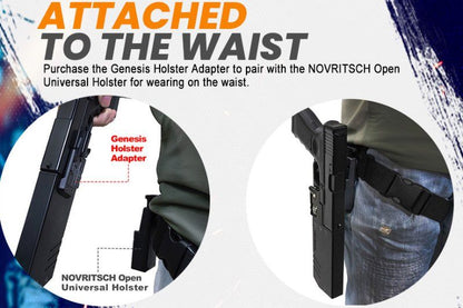 ACETECH Genesis Bifrost トレーサーユニット（標準）G17 GBBピストル用 - ブラック-AIRSOFT GOGO エアガン・サバゲー用品通販
