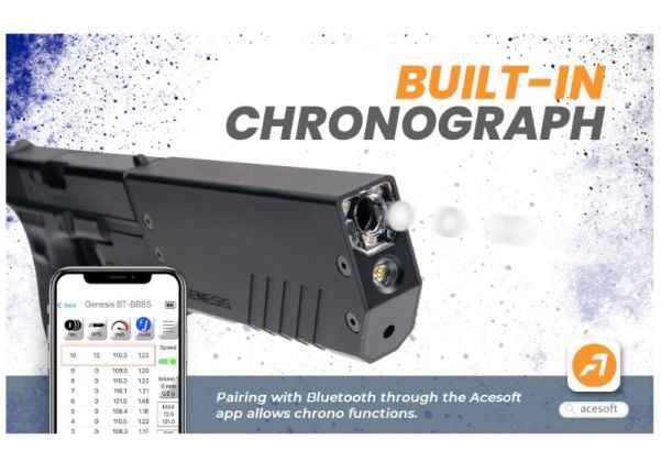 ACETECH Genesis Bifrost トレーサーユニット（コンパク）G19用 - ブラック-AIRSOFT GOGO エアガン・サバゲー用品通販