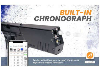 ACETECH Genesis Bifrost トレーサーユニット（コンパク）G19用 - ブラック-AIRSOFT GOGO エアガン・サバゲー用品通販