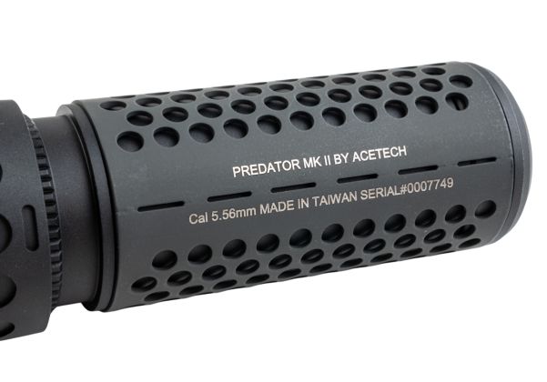 ACETECH プレデターMKII トレーサーサプレッサーユニット (M14CCW) ブライトR内蔵 - ブラック-AIRSOFT GOGO エアガン・サバゲー用品通販