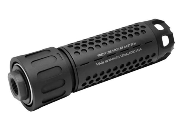 ACETECH プレデター MKIII トレーサーサプレッサーユニット (M14CCW) ブラスターMS内蔵 (炎エフェクト付き)-AIRSOFT GOGO エアガン・サバゲー用品通販