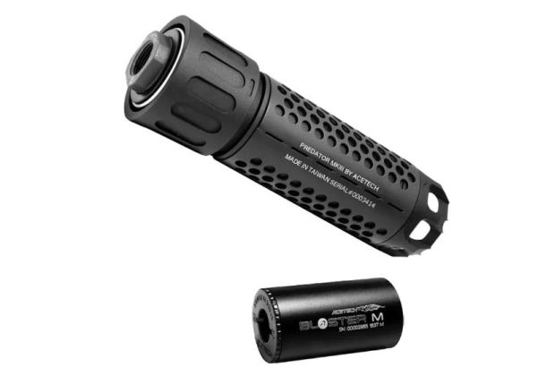 ACETECH プレデター MKIII トレーサーサプレッサーユニット (M14CCW) ブラスターMS内蔵 (炎エフェクト付き)-AIRSOFT GOGO エアガン・サバゲー用品通販
