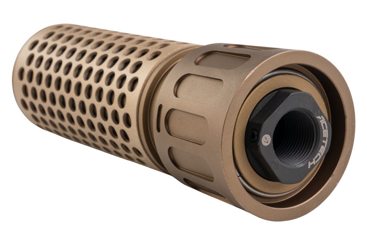 ACETECH プレデターMKIIトレーサーサプレッサーユニット（M14CCW）内蔵ブライトR搭載 - タン-AIRSOFT GOGO エアガン・サバゲー用品通販
