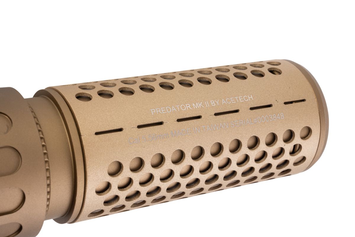 ACETECH プレデターMKIIトレーサーサプレッサーユニット（M14CCW）内蔵ブライトR搭載 - タン-AIRSOFT GOGO エアガン・サバゲー用品通販