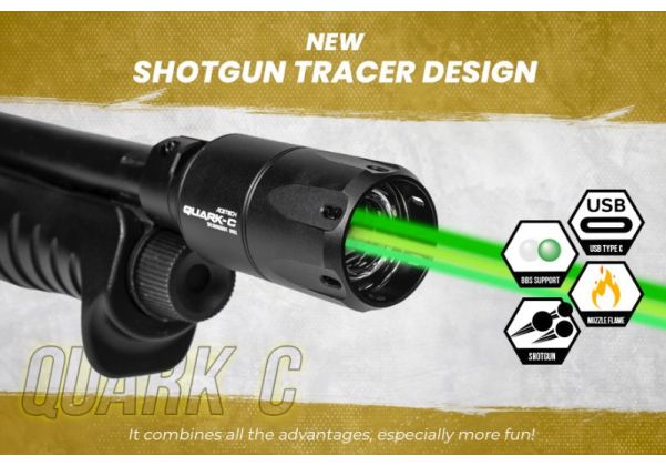 ACETECH Quark C ショットガントレーサーユニット - ブラック-AIRSOFT GOGO エアガン・サバゲー用品通販