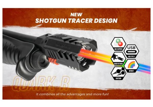 ACETECH Quark R Bifrost トレーサーユニット（870ショットガンシリーズ用） - ブラック-AIRSOFT GOGO エアガン・サバゲー用品通販