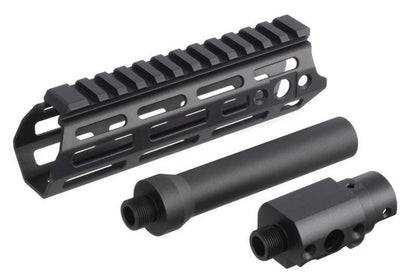 ACTION ARMY AAP01 GBB エアソフト アルミハンドガード - ブラック-AIRSOFT GOGO エアガン・サバゲー用品通販