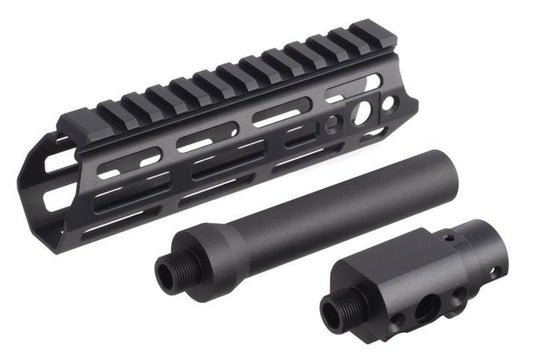 ACTION ARMY AAP01 GBB エアソフト アルミハンドガード - ブラック-AIRSOFT GOGO エアガン・サバゲー用品通販