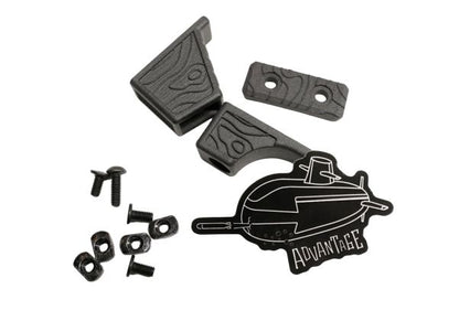 Advantage Airsoft コンターラインスタイル Mlok ハンドストップキット - ブラック-AIRSOFT GOGO エアガン・サバゲー用品通販