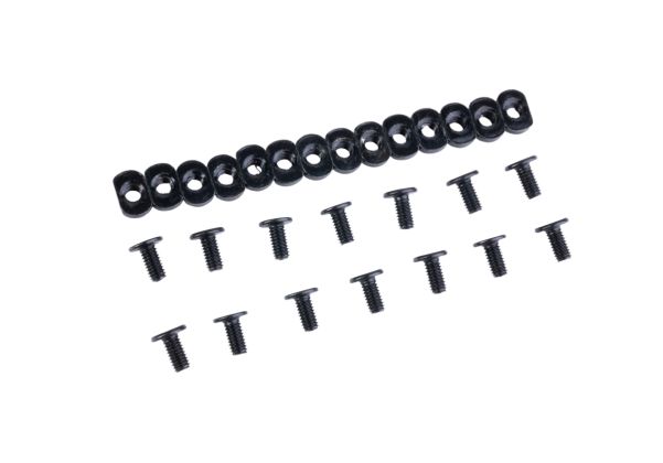 Advantage Airsoft コンターラインスタイル Mlok レイルカバー - ブラック (タイプ 3)-AIRSOFT GOGO エアガン・サバゲー用品通販