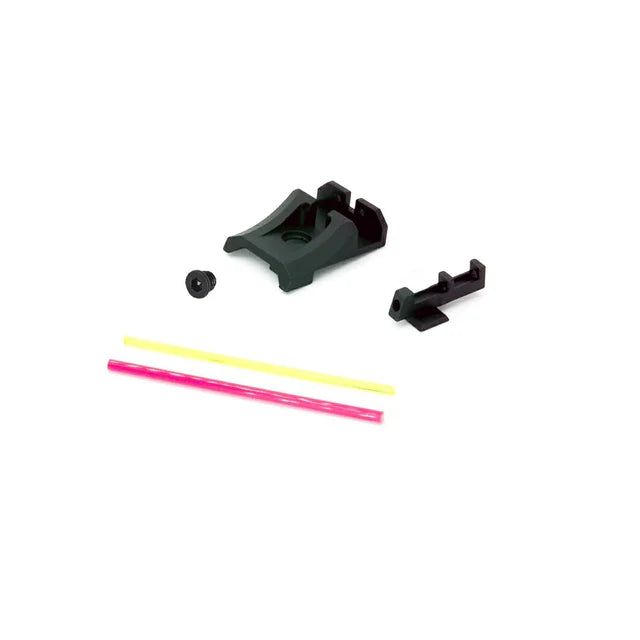 AIP アルミファイバーサイトセット マルイ ハイキャパ 4.3 GBB エアソフトピストル用 (AIP-005-TM43)-AIRSOFT GOGO エアガン・サバゲー用品通販