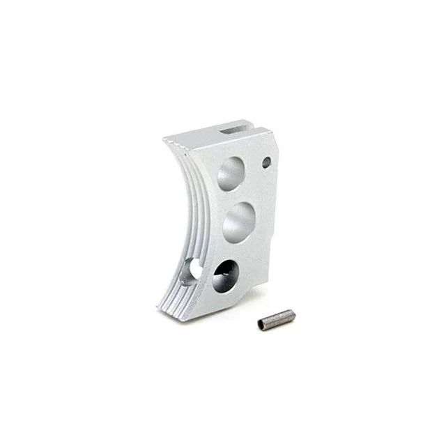 AIP アルミトリガー タイプ.F ショート Marui Hi-Capa GBB エアソフトガン用-銀(ぎん)-AIRSOFT GOGO エアガン・サバゲー用品通販