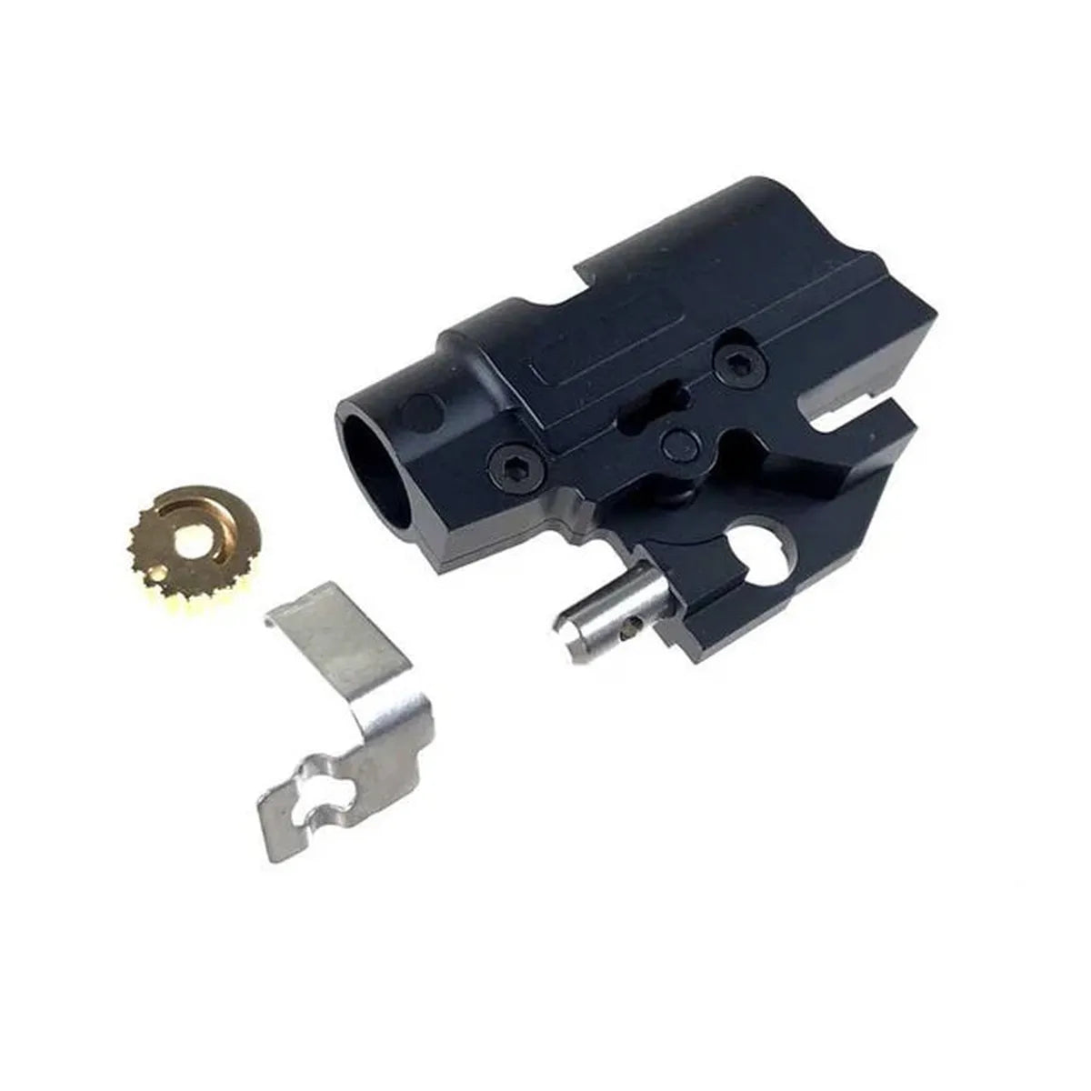 AIP CNC アルミ ホップアップ チャンバー マルイ ハイキャパ エアソフトガン用 (AIP008-MH-BK) - ブラック-AIRSOFT GOGO エアガン・サバゲー用品通販