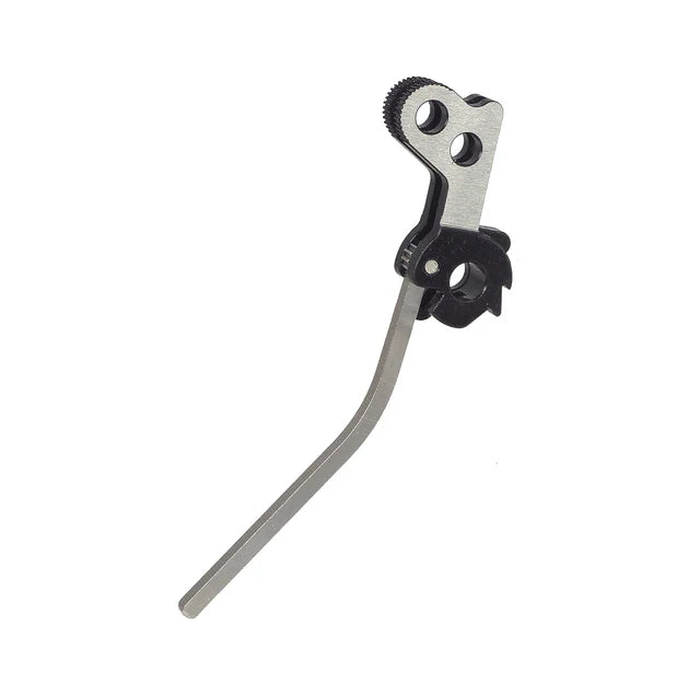 AIP CNC スチールハンマー タイプ.3 ディンディン マルイ ハイキャパ エアソフトガン用 (AIP020-MH-03) - 銀(ぎん)/ブラック-AIRSOFT GOGO エアガン・サバゲー用品通販