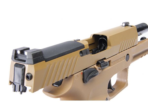 SIG ザウアー M18 P320 グリーン ガス エアソフト ピストル - タン (SIG AIR & VFC 製) - 6MM