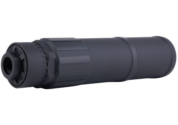 Airsoft Artisan CGSスタイル ダミーサイレンサー（14mm逆スクリュー、ブラック）-AIRSOFT GOGO エアガン・サバゲー用品通販