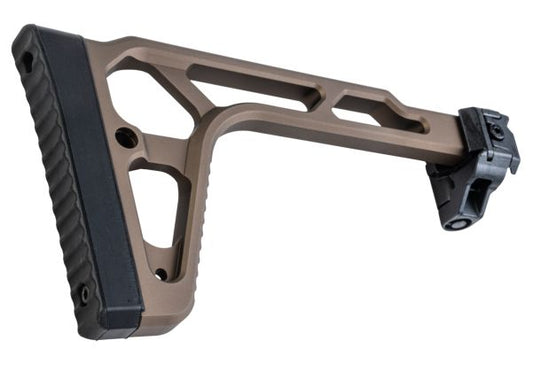 Airsoft Artisan MCXスタイル折りたたみストック - ちゃいろ-AIRSOFT GOGO エアガン・サバゲー用品通販
