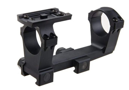 Airsoft Artisan NFスタイル 30mm 一体型(いったいけい)マウント（T1スコープリングインターフェース付き）（CNCアルミニウム / アルミ、ブラック）-AIRSOFT GOGO エアガン・サバゲー用品通販