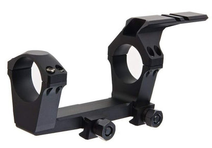 Airsoft Artisan NFスタイル 30mm 一体型(いったいけい)マウント（タクティカルリングレイル付き）（CNCアルミニウム / アルミ、ブラック）-AIRSOFT GOGO エアガン・サバゲー用品通販