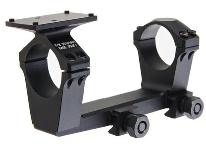 Airsoft Artisan NFスタイル 30mm一体型(いったいけい)マウント（マイクロリフレックスサイトマウント付き）（CNCアルミニウム / アルミ、ブラック）-AIRSOFT GOGO エアガン・サバゲー用品通販
