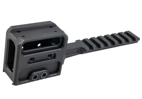Airsoft Artisan T1/T2赤ドットサイト用マイクロハイライズマウント - ブラック-AIRSOFT GOGO エアガン・サバゲー用品通販