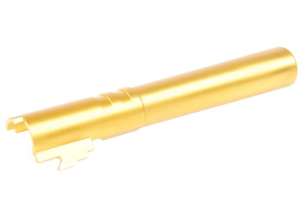 Airsoft Masterpiece HI-CAPAアウターバレル .45 ス赤アルミ - 金(きん)-AIRSOFT GOGO エアガン・サバゲー用品通販