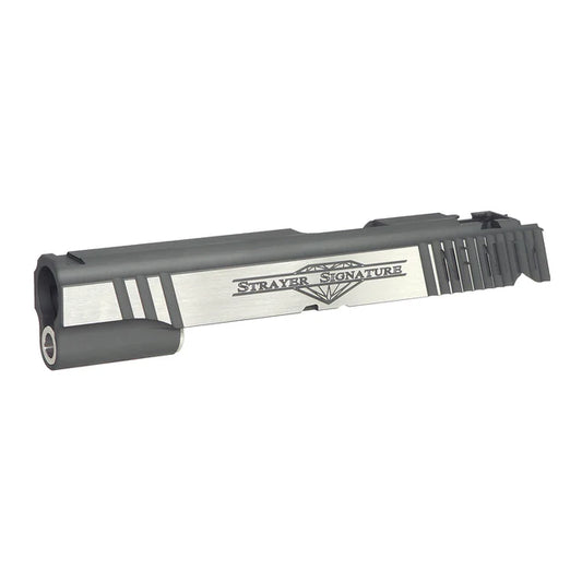 Airsoft Masterpiece インフィニティ ストレイヤー シグネチャースライド マルイ ハイキャパ 5.1 エアソフト用 (SL-IFSS) - グレー 2トーン-AIRSOFT GOGO エアガン・サバゲー用品通販