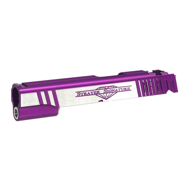 Airsoft Masterpiece インフィニティ ストレイヤー シグネチャースライド マルイ ハイキャパ 5.1 エアソフト用 (SL-IFSS) - パープル 2トーン-AIRSOFT GOGO エアガン・サバゲー用品通販